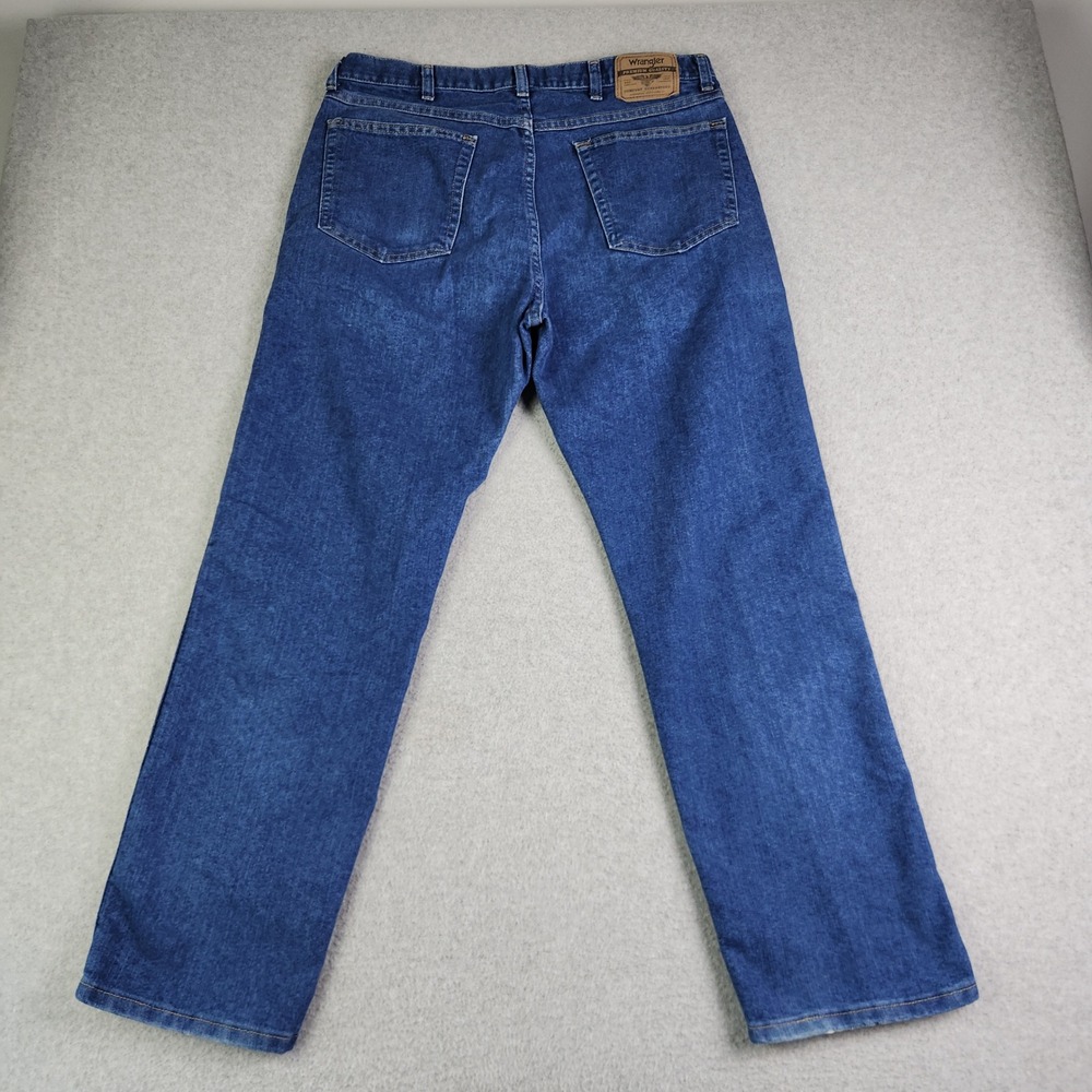 Wrangler Jeans Mens 36x30 Blue Denim Medium Wash Regular Fit Streetwear Straight